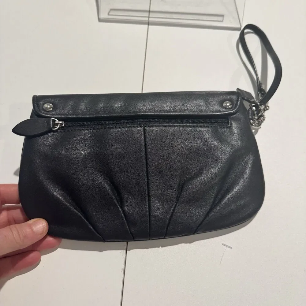 Coach black leather